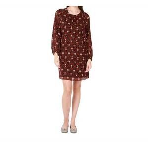 NEW BLACK TAPE women's tape geometric print shift dress in pattern